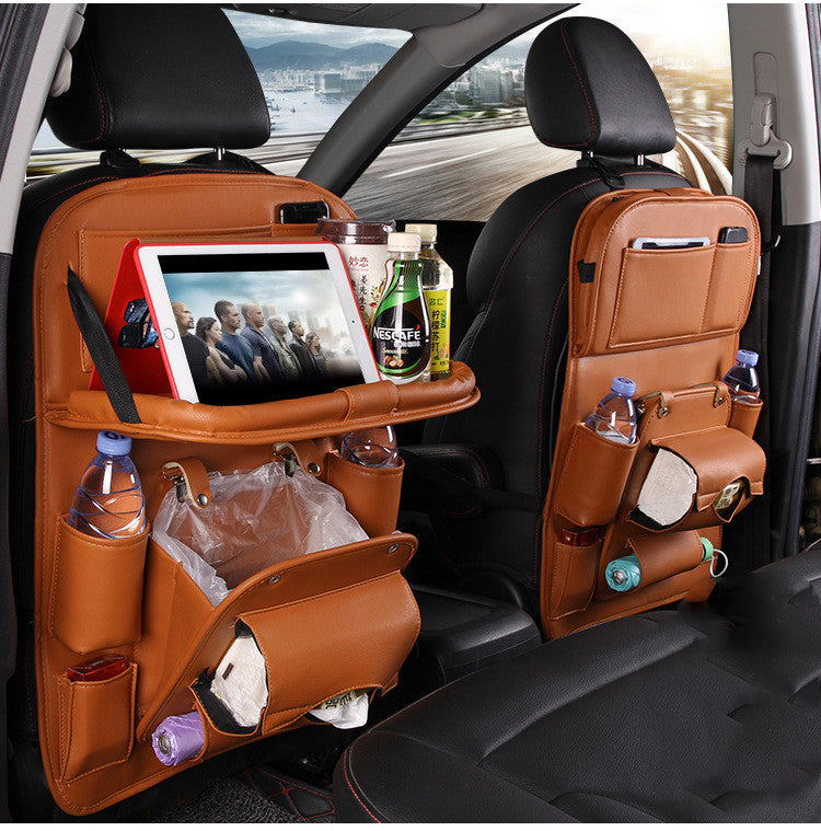 PU Leather Car Storage Bag